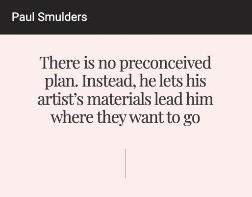 Paul Smulders, kunstenaar